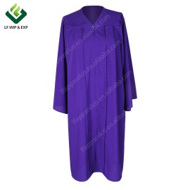 Unisex Matte Choir Robes for Church Baptism Officiant Confirmation Costume,Graduation Gown Pastor &judges RobeSize: 66", Color: Purple