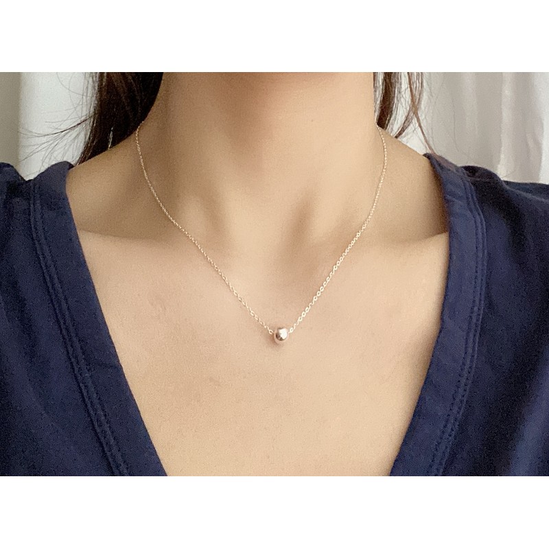 Women's 14k ball chain silver necklace pendant ball chain necklace
