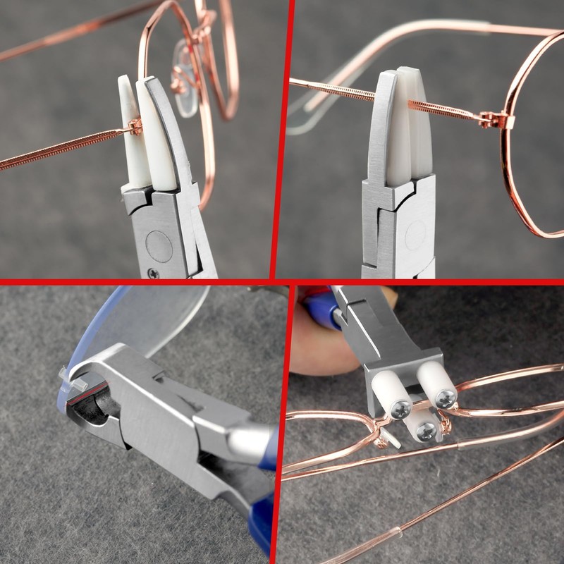 GOLD DEER 8Pcs Eyeglass Repair Kit with Screwdriver and Storage