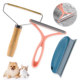 Lint Remover, Pack of 3 Pet Hair Remover, Cat Hair Remover, Lint Brush, Clothes Brush for Carpet, Clothes, Sofa, Woven Coats, Dog Hair, Cat Hair, Bed