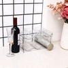 IEEK Plastic Stackable Bottle Storage Holder Rack,Free-Standing Water Bottle/Wine and