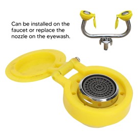 Eyewash Nozzle , Eye Wash Spray Head 304 Stainless Steel ABS Wide Compatibility for Laboratory