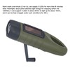 Solar Hand Crank Flashlight Emergency LED Portable Torch for Climbing