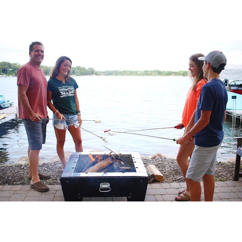 Firebuggz S’Mores Marshmallow Roasting Sticks, Stainless Steel Animal Shaped Head