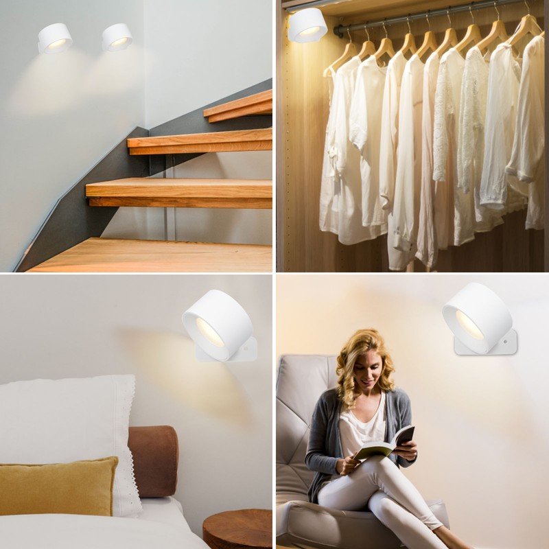 Neoglint 1pc 4.5W USB Cabinet Lamp Bedside book light Built-in