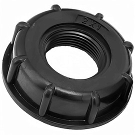 Boxonly IBC Tank Adapter - Water Tote Tank Connector Hose Pipe - Inlet 60mm Coarse Thread - 3/4" Water Storage Outlet Caps