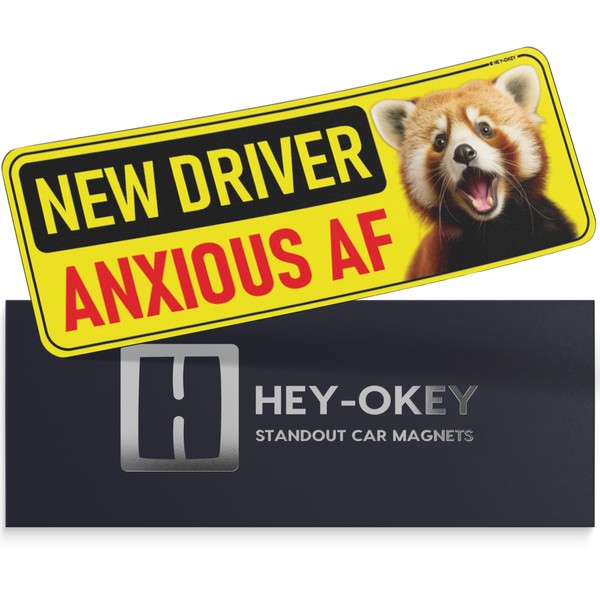 HEY-OKEY New Driver Magnet for Car - Funny Animals Please