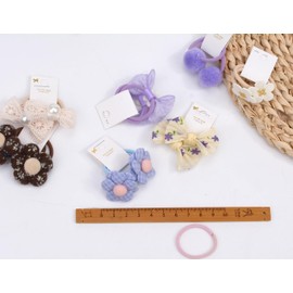 Bianhuan Hair Elastic for Children, Babies, Ribbon, Hair Accessories, Cute, Stylish, Simple, Gift - Set of 22