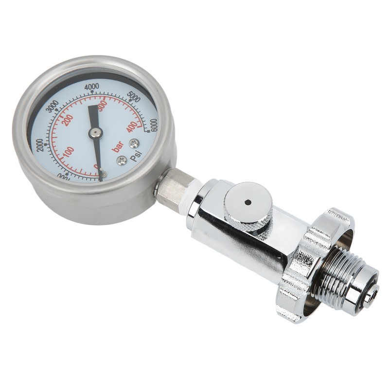 Scuba Diving Air Tank Pressure Testing Checker with 0‑400 Bar