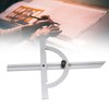 Woodworking Protractor Carbon Steel High Accuracy Easy Read Portable Adjustable