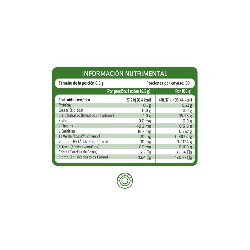 HEALTHADDICTION - Shot Termogénico T Green con L-Carnitina, Té Verde