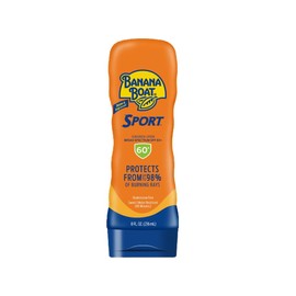 Banana Boat Sport Ultra SPF 60 Sunscreen Lotion, 8Fl Oz | Sport Sunscreen SPF 60 Lotion, Sunblock, Skin Sun Protection, Water Resistant Sun Care, 8Fl Oz