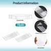 10 Pair Transparent Invisible High Heel Shoe Straps,Women Elastic Shoe