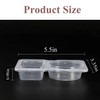MikerDelisin 20 Sets Double Compartment Condiment Container With Lids, snackle