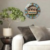 Large 12 Inch Glass Wall Clock that Resists Dust and