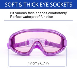 2 Pack Swim Goggles, Swimming Glasses for Adult Men Women Youth, Anti Fog UV400