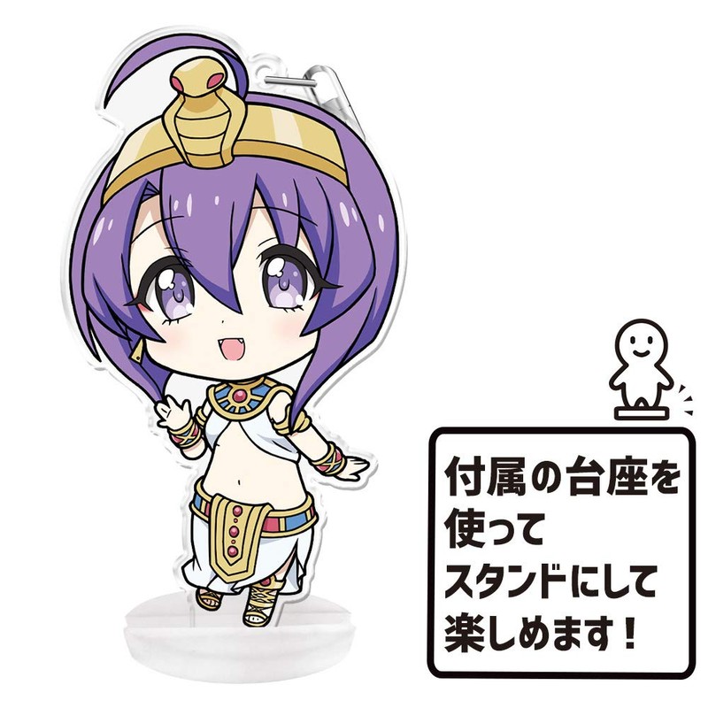 Evil God-chan Drop Kick' Punikoro! Keychain (with Stand) Medusa