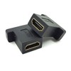 Poyiccot HDMI Coupler Adapter Connector, (2-Pack) Golden Plated HDMI Female