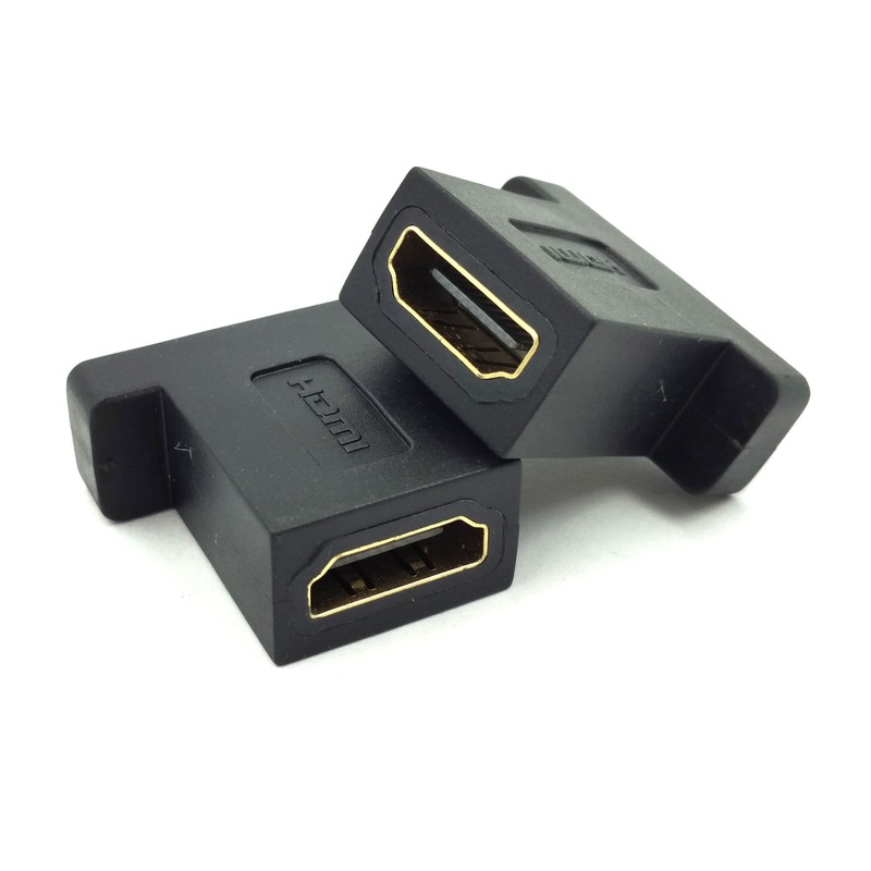 Poyiccot HDMI Coupler Adapter Connector, (2-Pack) Golden Plated HDMI Female