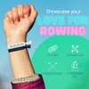 Rowing Hair Ties – 6pc Set with 4 Row Logo