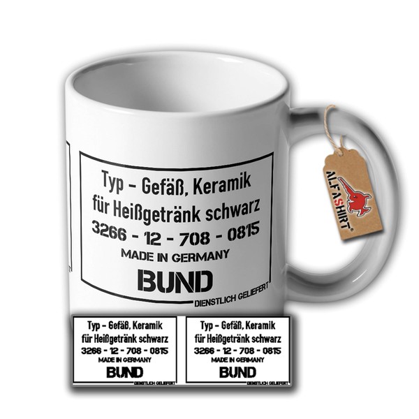 #34612 Ceramic Pot for Hot Drink Double Sided Coffee German