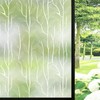 DKTIE Nordic Leaves Window Privacy Film Decorative Stained Glass Sun