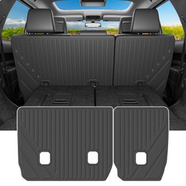 powoq 7 Seats Cargo Mat Compatible with 2016-2025 Dodge Durango Trunk Mat TPE 2nd Back Seat Protector Cargo Liner Trunk Liner Replacement for 2016-2025 Dodge Durango Accessories
