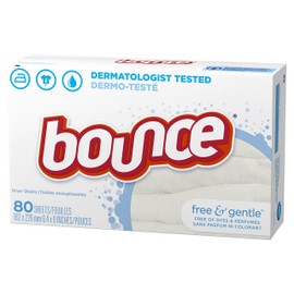 Bounce Free & Gentle, Fabric Softener Sheets, 80 Count