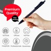 CLARO Trion Grip RT Retractable Ballpoint Pens, BLACK, Fine Point