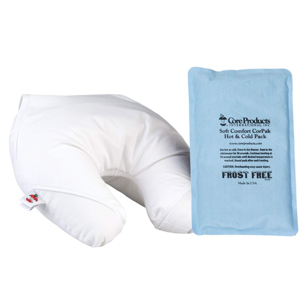 Core Products Headache Ice Pillow with Removable Soft Comfort Flexible Cold Pack, Frost Free