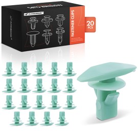 A-Premium 20 PCS Double Head Green Fastener Weatherstrip Car Retainer Fastener Push Pin Clips Compatible with Honda Odyssey 1995-2012 - for 5mm