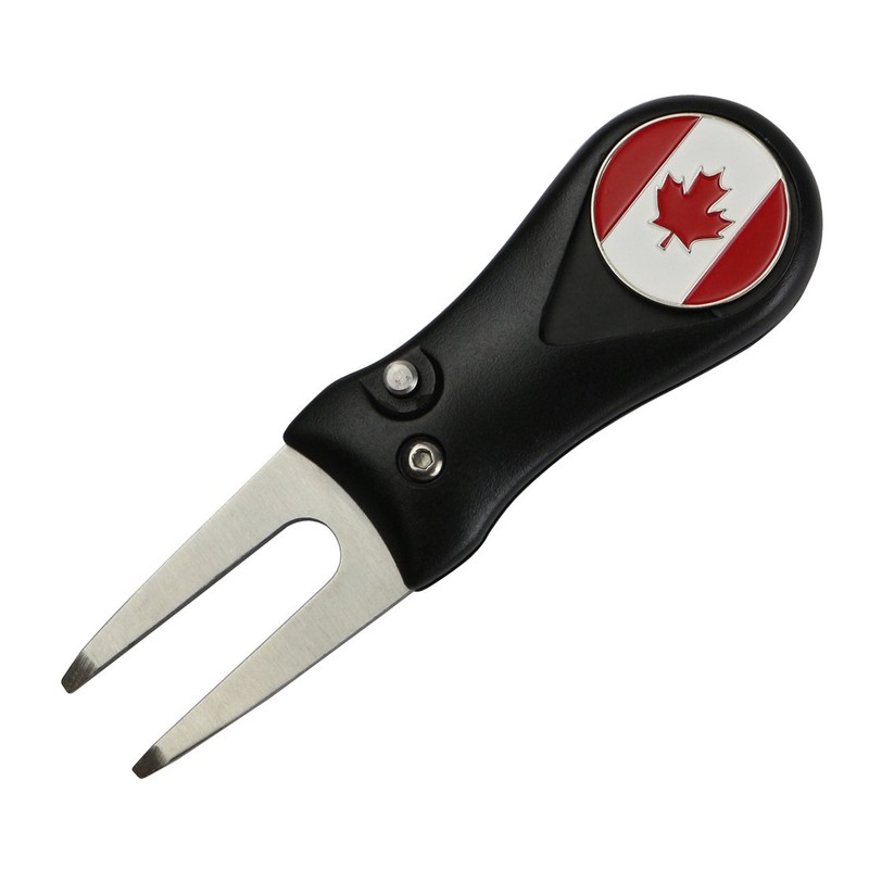 PINMEI Golf Divot Repair Tool Switchblade Stainless Steel with Removable