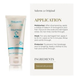 Tratamiento Acondicionador Para Cabello Procesado Maltratado Salerm 21 Mascarilla 100 Ml
