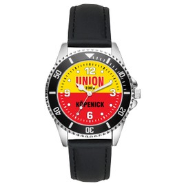 KIESENBERG Men's Watch Union Fan Watch Gift Analogue Quartz Leather Strap Watch L-21162, silver, Strap.