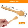 6PCS Small Wooden Spoons - Shimmeroo 5 Inch Resistant Bamboo