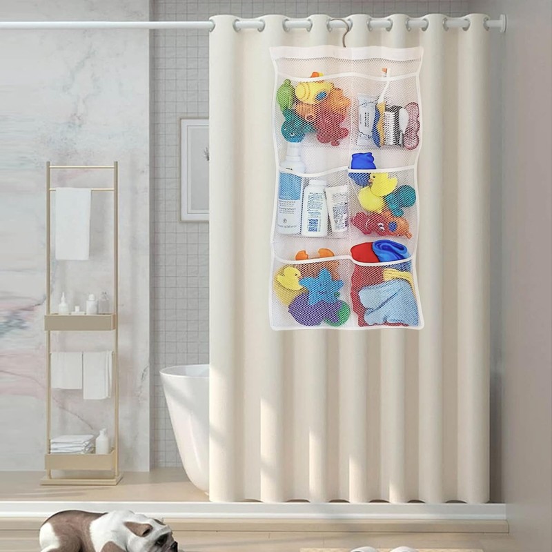 Lohas Select Quick Dry Fabric Bath Mesh Pockets Shower Organizer