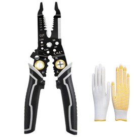 szhdxsy Multifunctional Wire Cutter and Stripper, 9-in-1 Wire Stripper Tool, Crimper, Cable Tool with Stripping, Cutting, and Crimping Functions, Wire Splitting and Winding