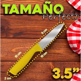 J.H. Company Set 3 Pcs Cuchillo Puntilla 3.5 PuLG  Vegetales Acero C503