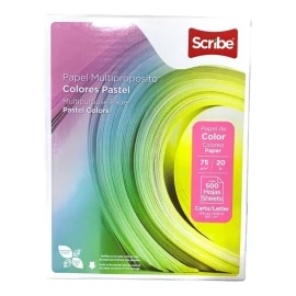 Scribe Papel Bond Marca Scribe Tamaño Carta Color Azul 500 Hojas