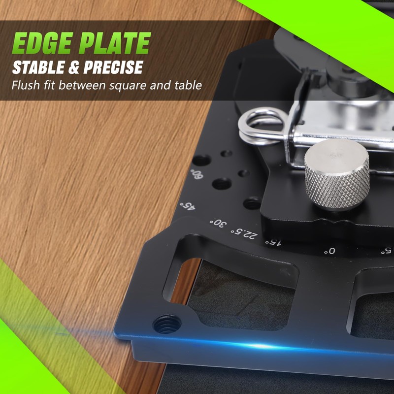 WODHMIEY Adjustable Track Saw Square for -60° to 60° Angle