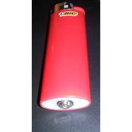 Refillable Regular Full Size Maxi Bic Lighter Professionally Modded for Butane Color Black