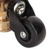 Undercarriage Cleaner Swivel Wheel with 1/4in Quick Connector Brass Pressure