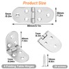 Pack of 4 Hinge, 180 Degree Hinge, Foldable, Zinc Alloy