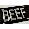 Diamond Etched Products 🔥REFLECTIVE🔥 Diamond Etched Engraved BEEF Car Tag
