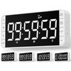 MeesMeek Kitchen Clock Timer: 99H 59M 59S Countdown Countup Rechargeable