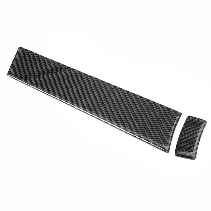 2pcs Carbon Fiber Driver Dashboard Panel Trim Cover Fit for