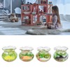 4pcs 1:12 Scale Miniature Glass Goldfish Bowl DIY Fish Bowl