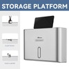PLUSSEN Paper Towel Dispenser Wall Mount, Adhesive No Drilling Multifold
