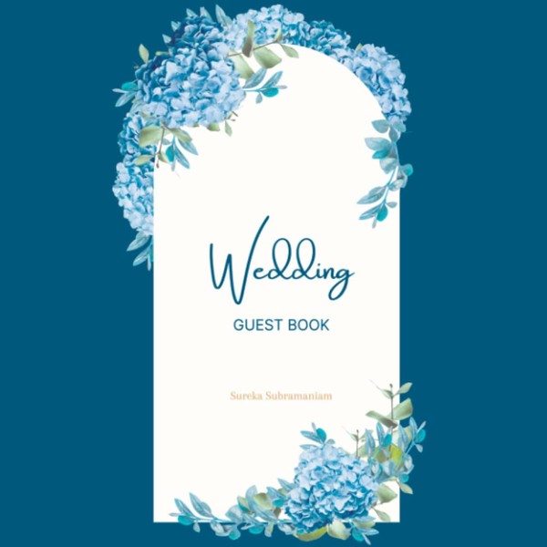 Wedding Guest Book: Sign in Registry for Reception, Glossy Cover,