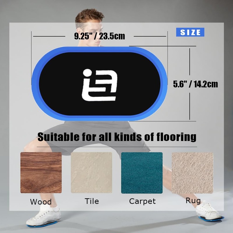 metaball Gliding Discs Core Sliders(Curved Arc) Smooth Use On Carpet